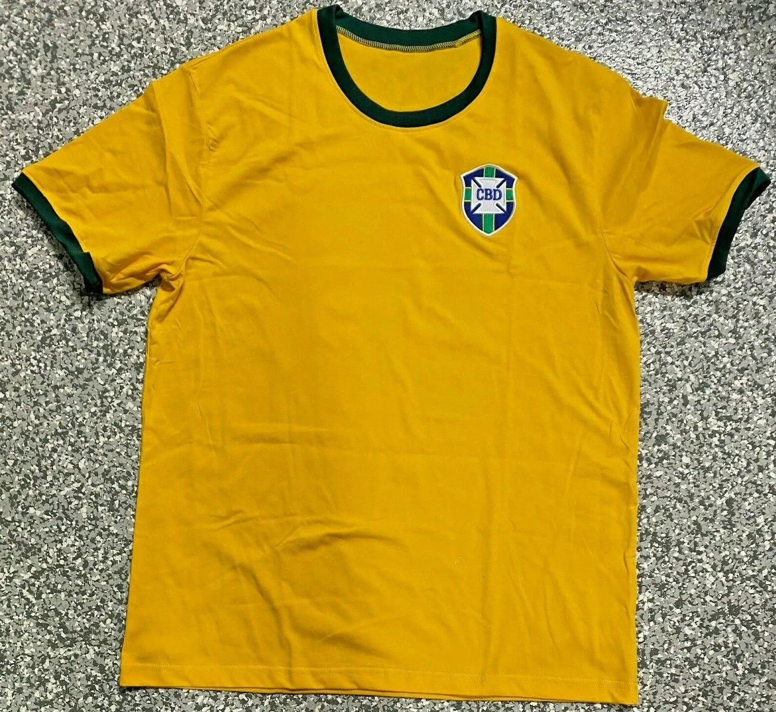 -Brazil Pele Authentic Signed Soccer Jersey Autographed PSA DNA ITP COA