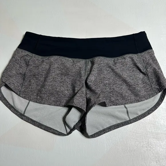 ✨ Lululemon Speed Up Short *2.5&quot;Heather Lux Multi Black / Black size 6