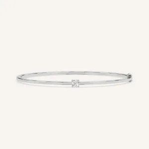 1/4 carat Round Diamond Solitaire, Bangle Bracelet