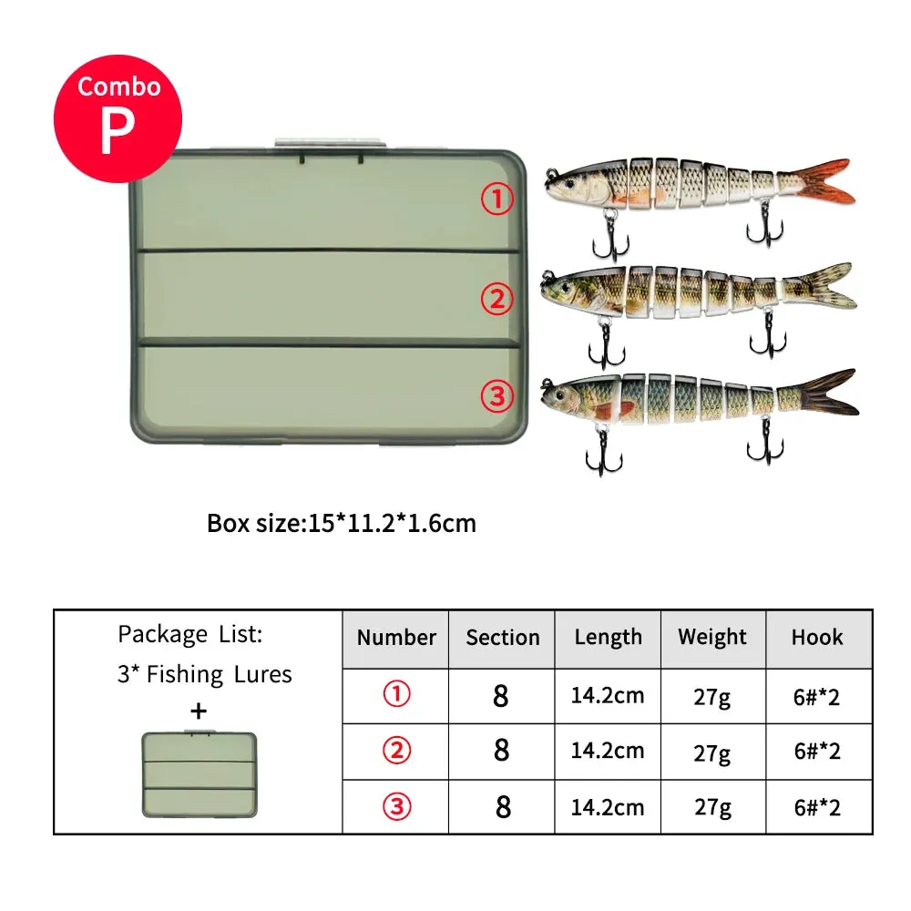 14.2cm 27g glide bait lure Sinking Swimbait Crankbaits Fishing Lure Set Wobblers