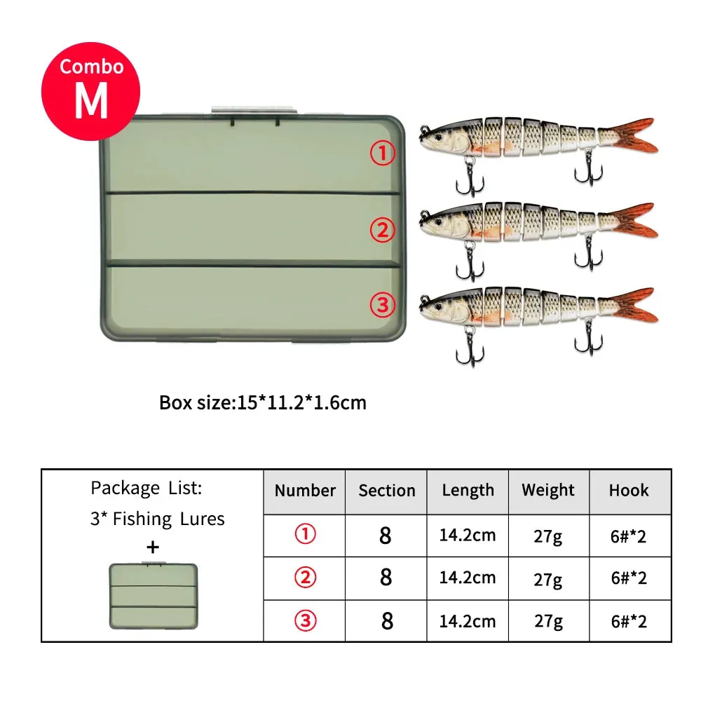 14.2cm 27g glide bait lure Sinking Swimbait Crankbaits Fishing Lure Set Wobblers