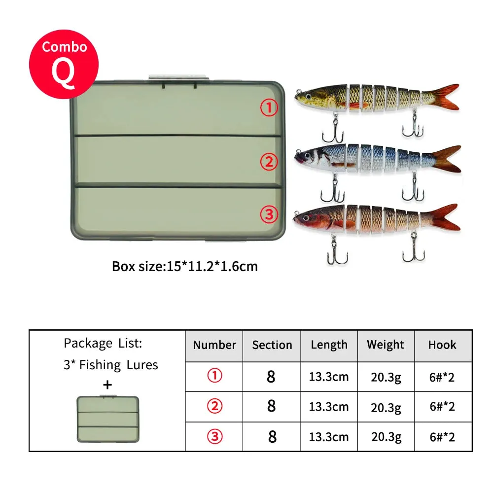 14.2cm 27g glide bait lure Sinking Swimbait Crankbaits Fishing Lure Set Wobblers