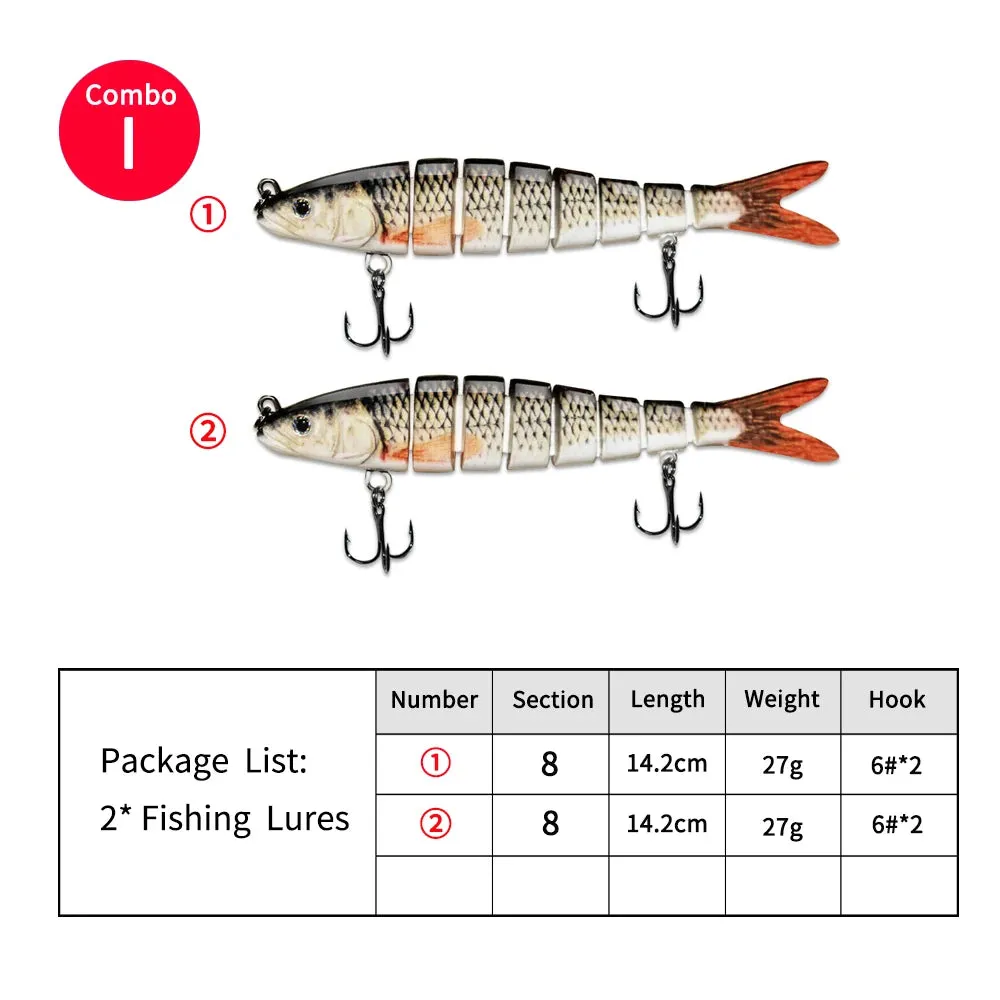 14.2cm 27g glide bait lure Sinking Swimbait Crankbaits Fishing Lure Set Wobblers