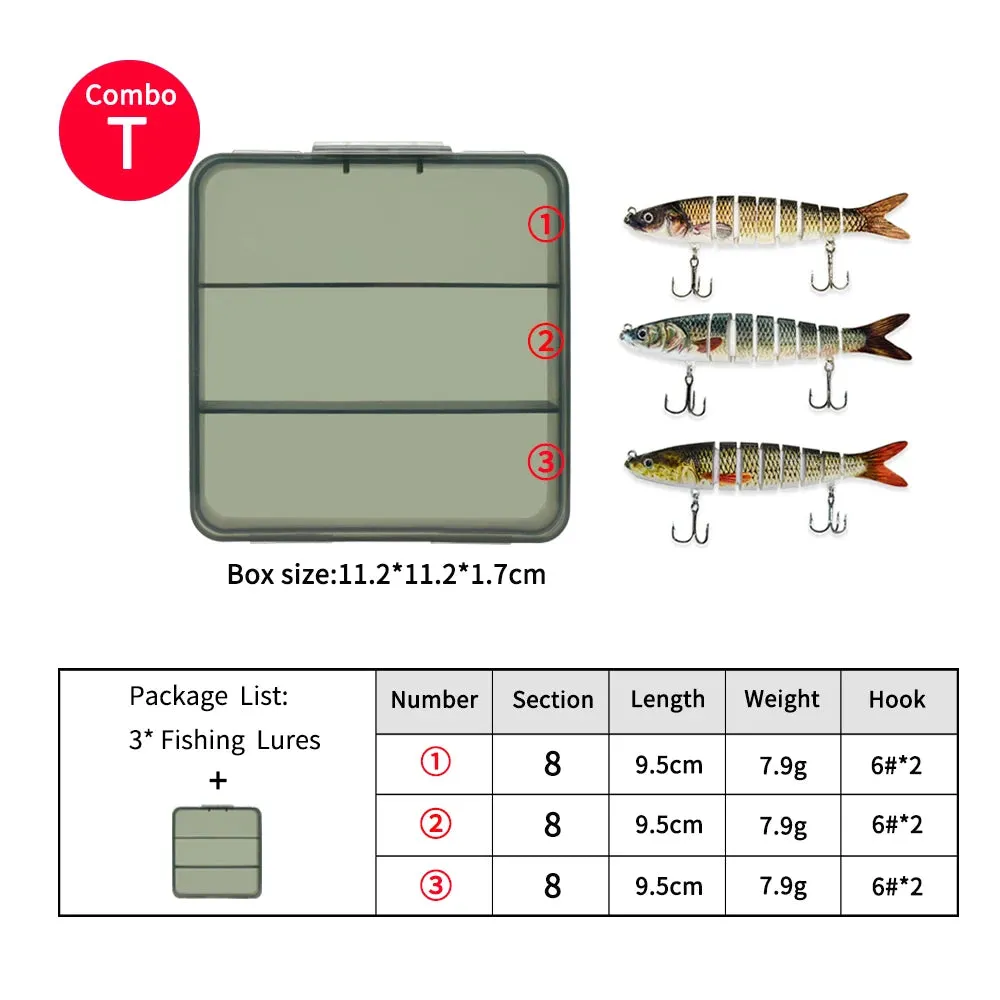 14.2cm 27g glide bait lure Sinking Swimbait Crankbaits Fishing Lure Set Wobblers