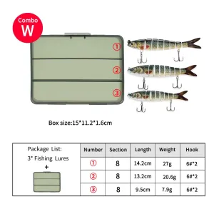 14.2cm 27g glide bait lure Sinking Swimbait Crankbaits Fishing Lure Set Wobblers