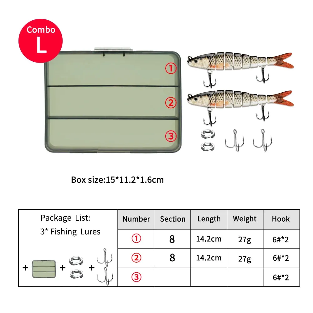 14.2cm 27g glide bait lure Sinking Swimbait Crankbaits Fishing Lure Set Wobblers