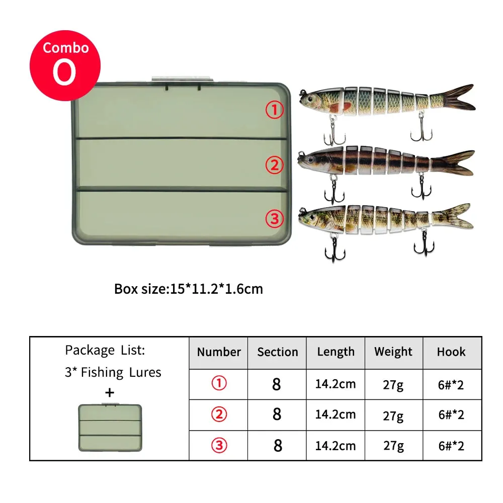 14.2cm 27g glide bait lure Sinking Swimbait Crankbaits Fishing Lure Set Wobblers