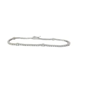 14KW 2.22CT GSI1 DIAMOND BRACELET