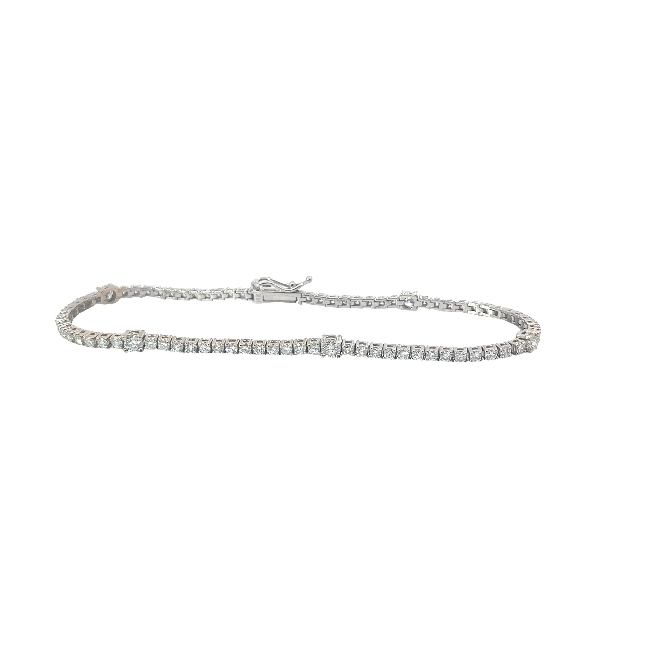14KW 2.22CT GSI1 DIAMOND BRACELET