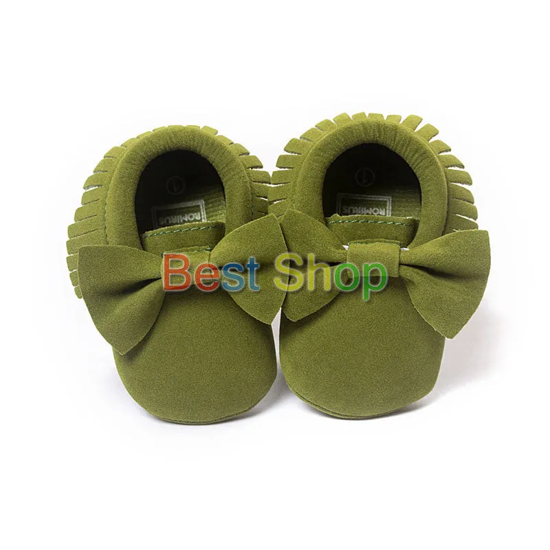 16 Colors Spring Baby Shoes PU Leather born Boys Girls Shoes First Walkers Baby Moccasins 0-18 Months
