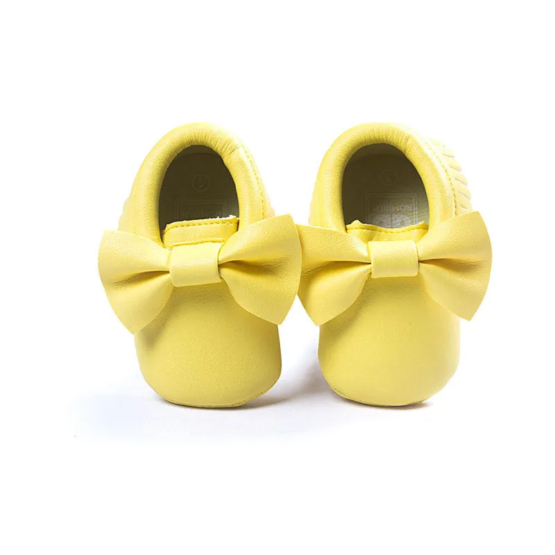 16 Colors Spring Baby Shoes PU Leather born Boys Girls Shoes First Walkers Baby Moccasins 0-18 Months