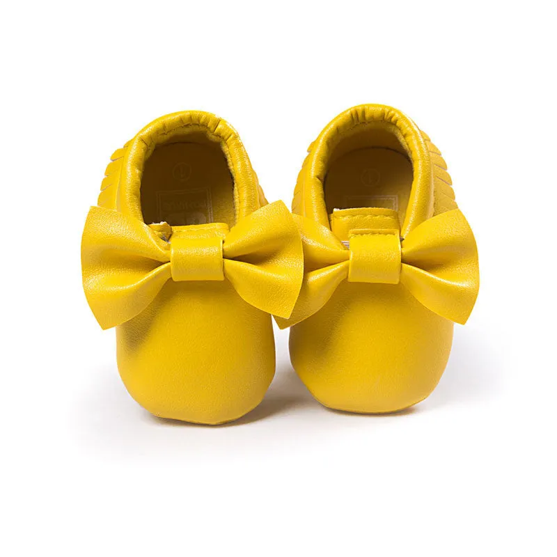 16 Colors Spring Baby Shoes PU Leather born Boys Girls Shoes First Walkers Baby Moccasins 0-18 Months