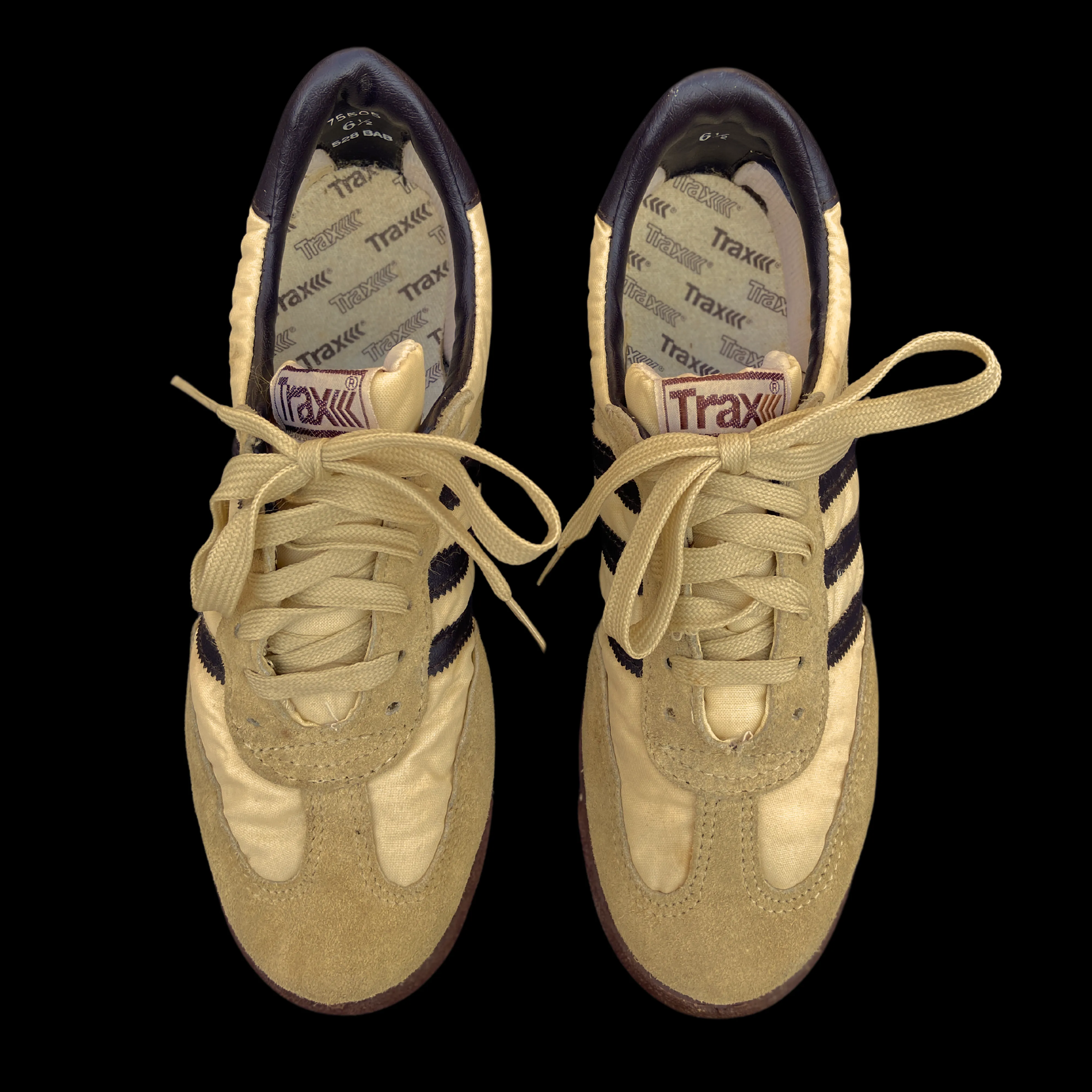 1970s Trax Brown Tennis Shoes Adidas Style 6.5