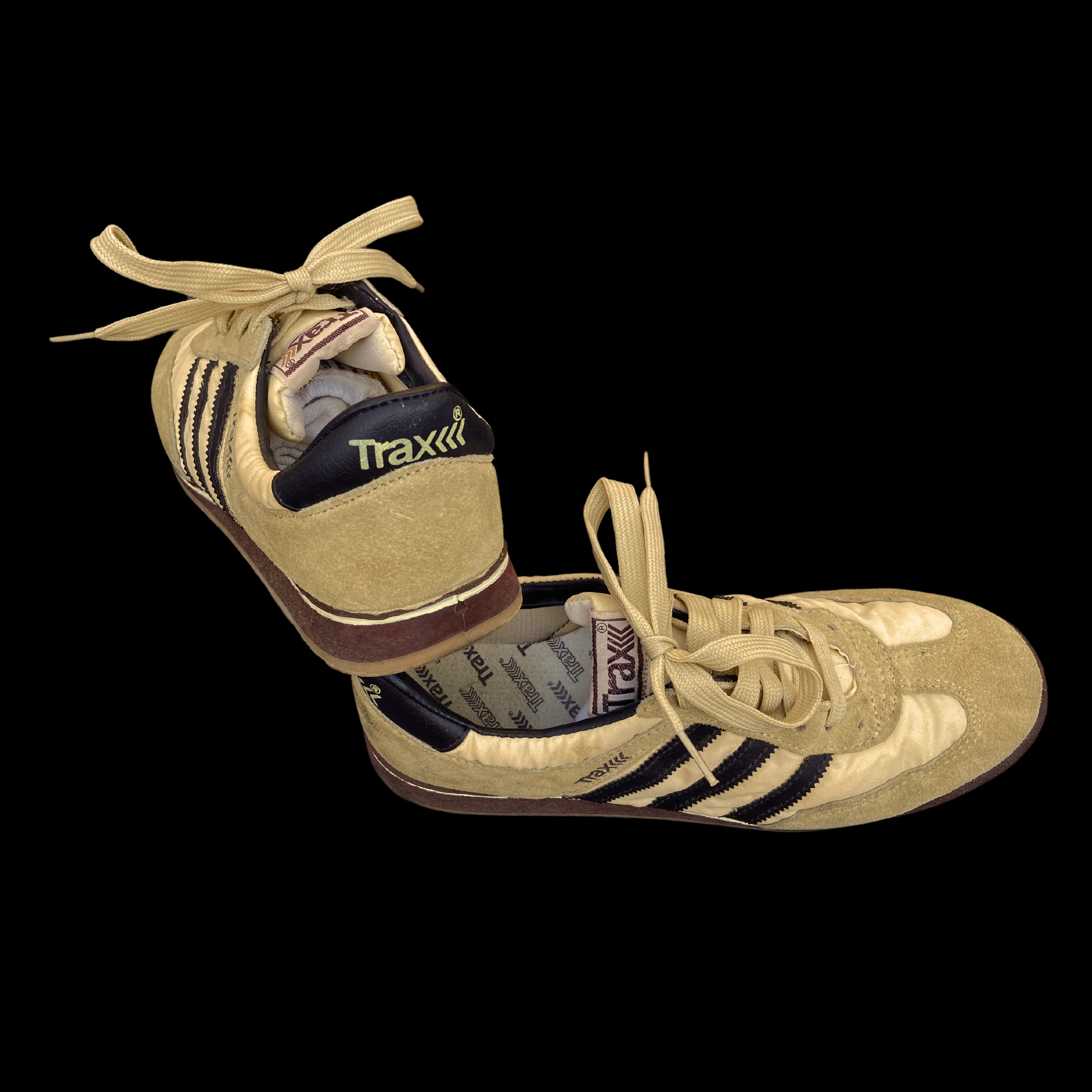 1970s Trax Brown Tennis Shoes Adidas Style 6.5