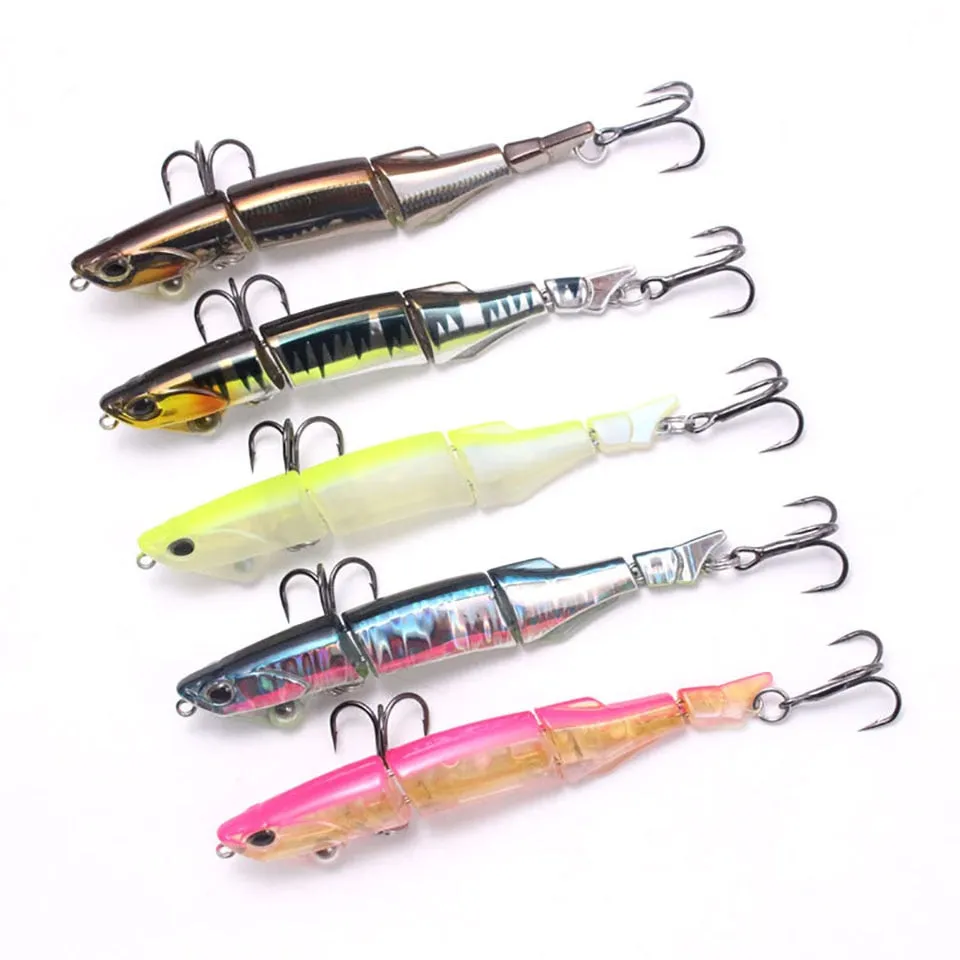 1PCS 90MM/7G glide bait Multi-Joint Fishing Swimbait Swinger Built-In Tungsten bead Quality Lure