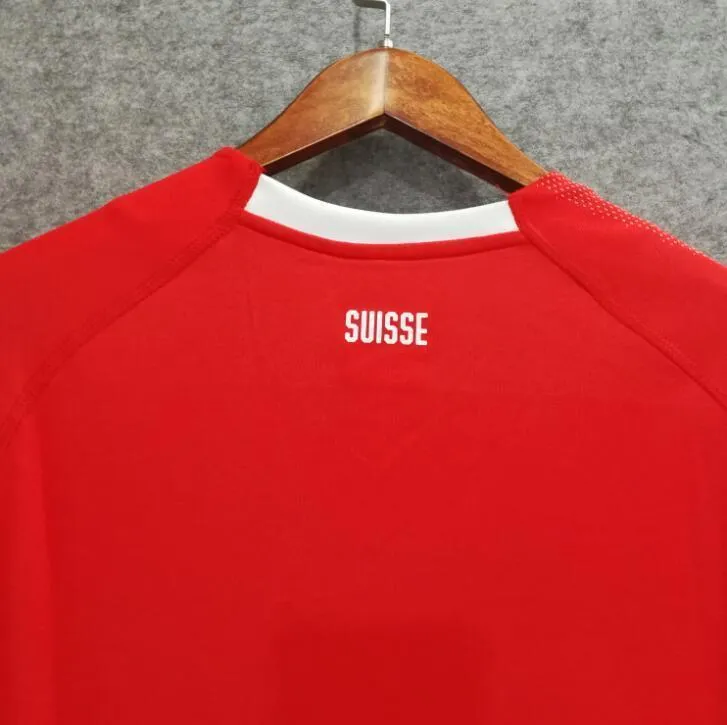 2018 Men Swiss Jersey Stadium Home Soccer Jersey World Cup Jersey Fanatics