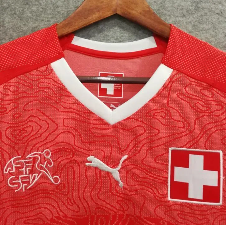 2018 Men Swiss Jersey Stadium Home Soccer Jersey World Cup Jersey Fanatics