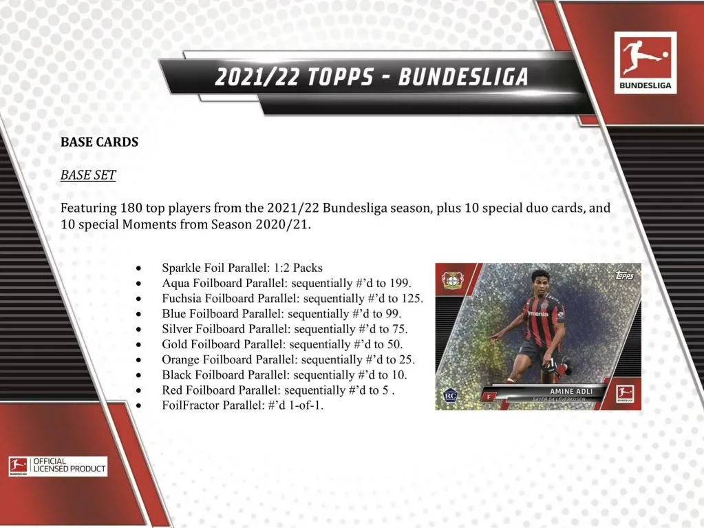 2021-22 Topps Bundesliga Soccer Hobby