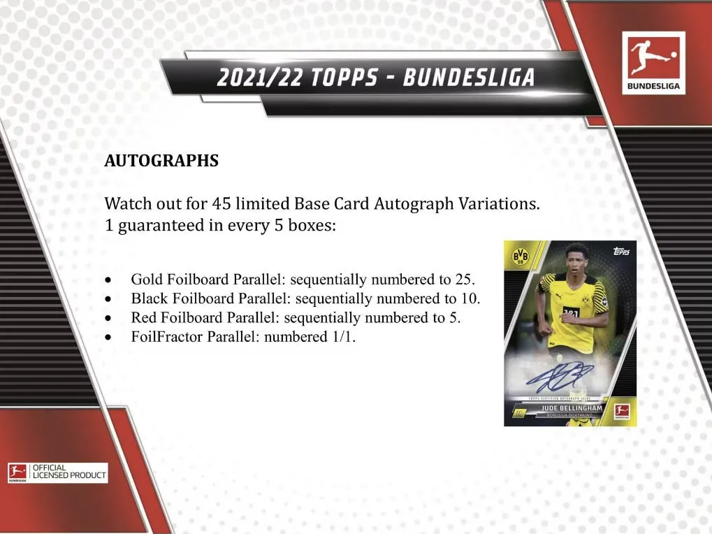 2021-22 Topps Bundesliga Soccer Hobby
