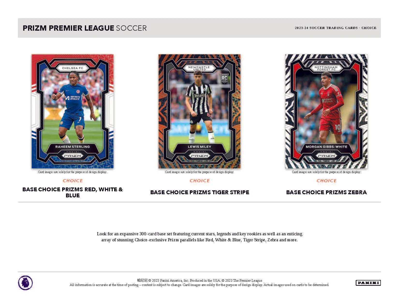 2023-24 Panini Prizm Choice EPL Soccer