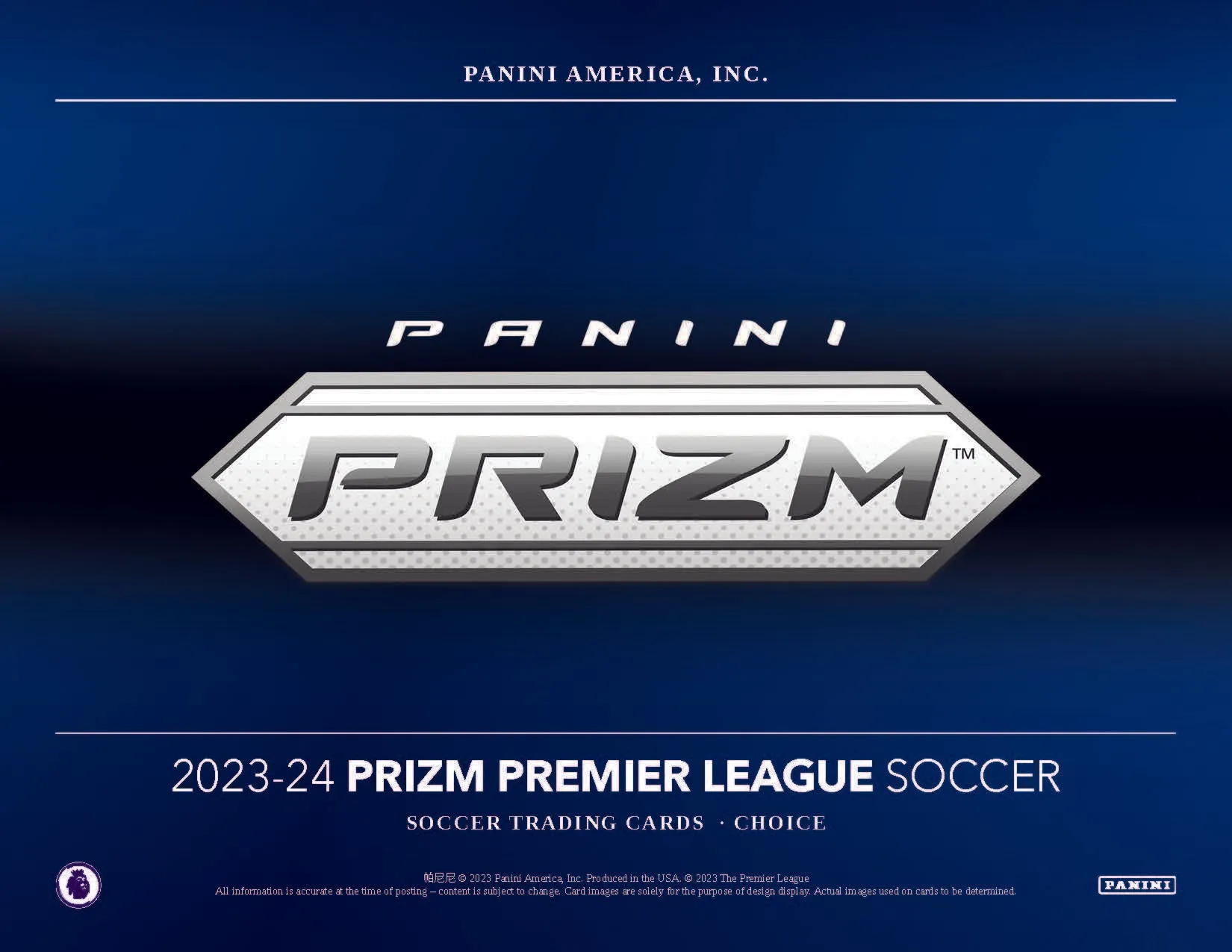 2023-24 Panini Prizm Choice EPL Soccer