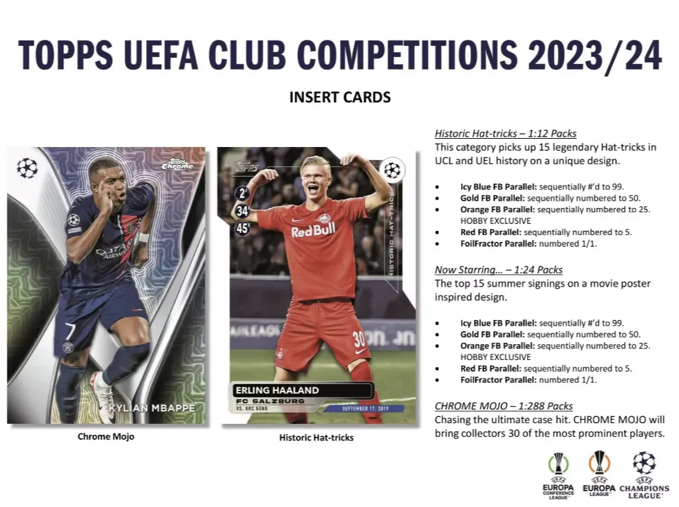 2023-24 Topps UEFA Club Competitions Soccer Hobby