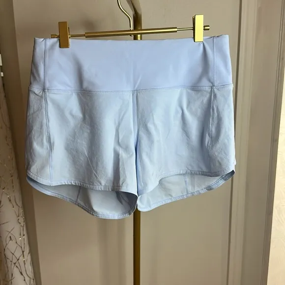 2024 Lululemon Speed Up High-Rise Lined Short 4&quot;Pastel Blue