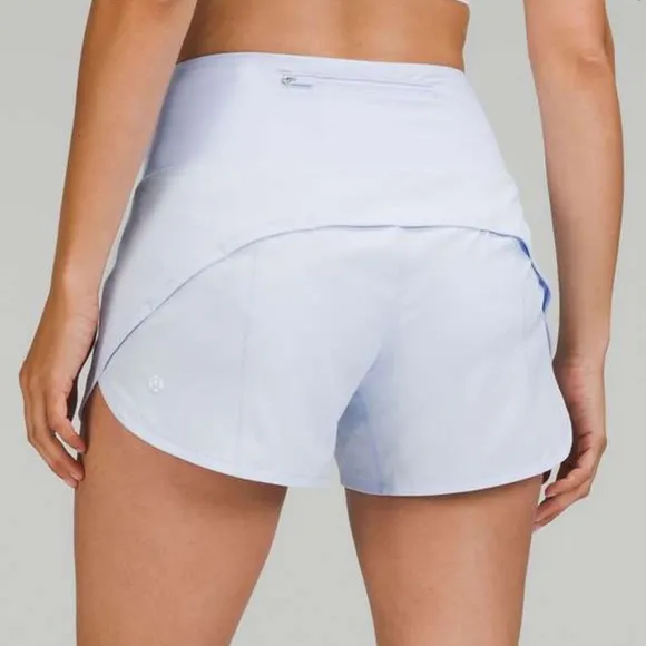 2024 Lululemon Speed Up High-Rise Lined Short 4&quot;Pastel Blue