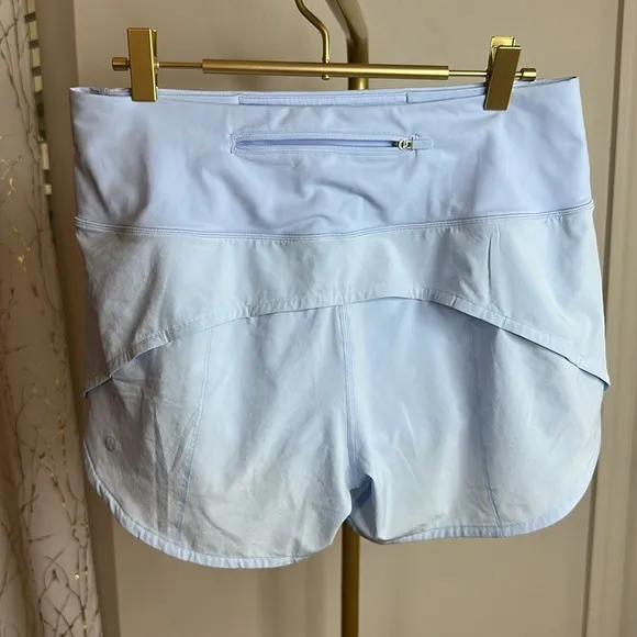 2024 Lululemon Speed Up High-Rise Lined Short 4&quot;Pastel Blue