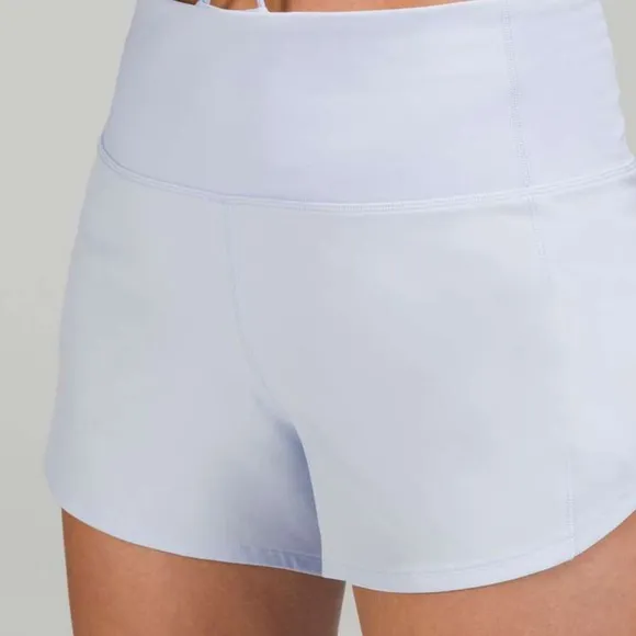 2024 Lululemon Speed Up High-Rise Lined Short 4&quot;Pastel Blue