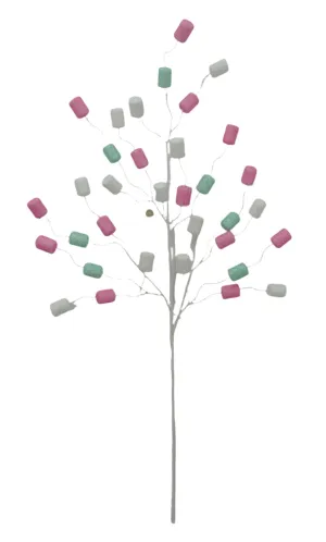 33" Pastel Marshmallow Spray - 64824