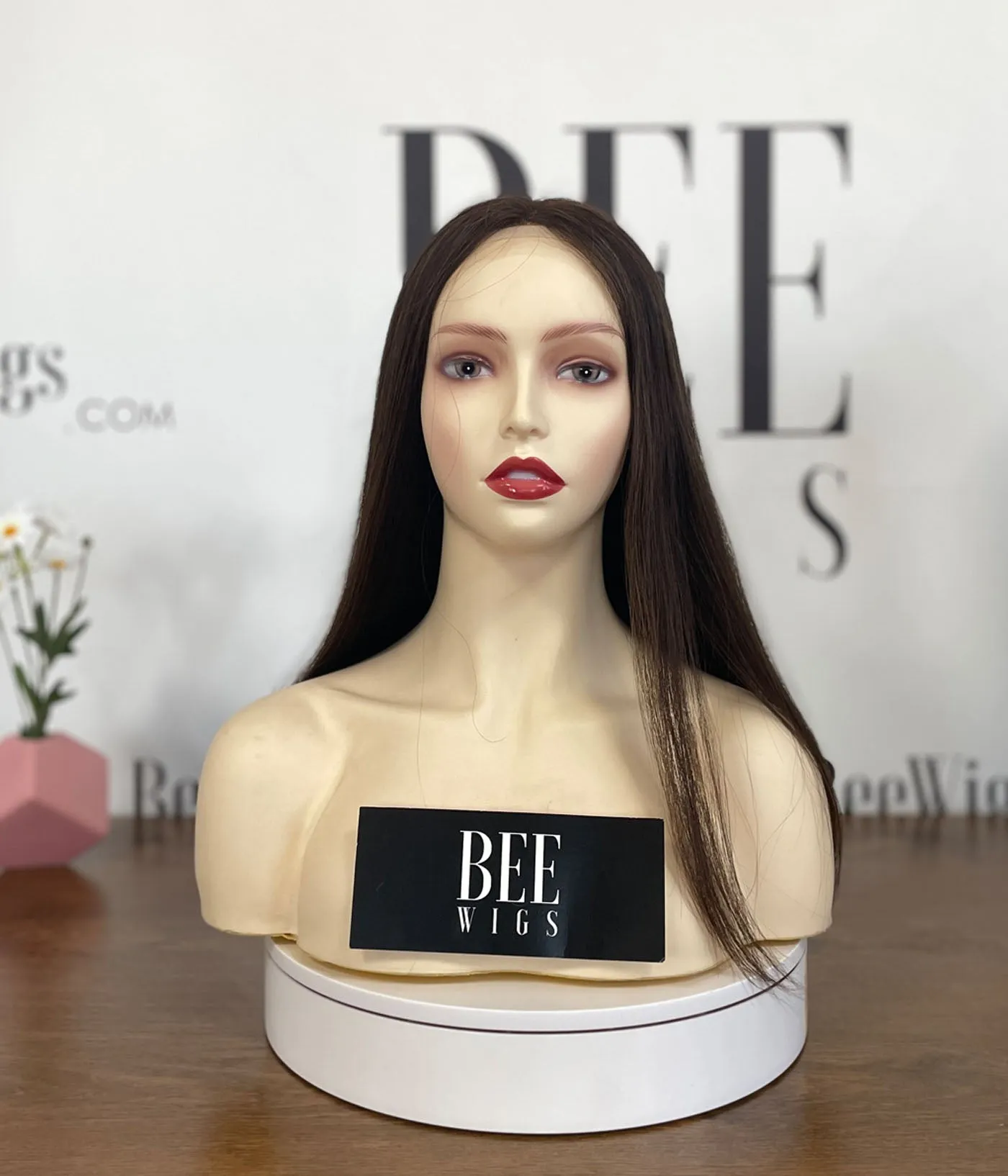 #4/8 Swiss HD Lace Wigs Lace Top Sheitel Wig