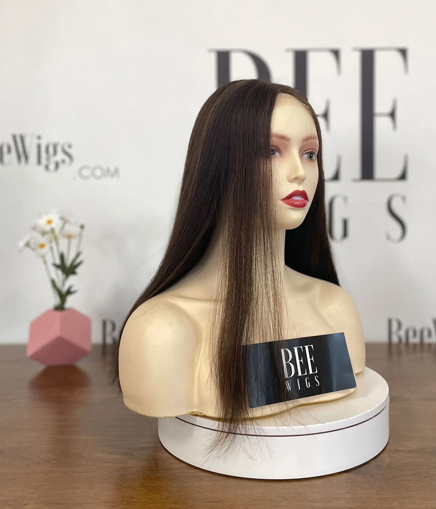 #4/8 Swiss HD Lace Wigs Lace Top Sheitel Wig