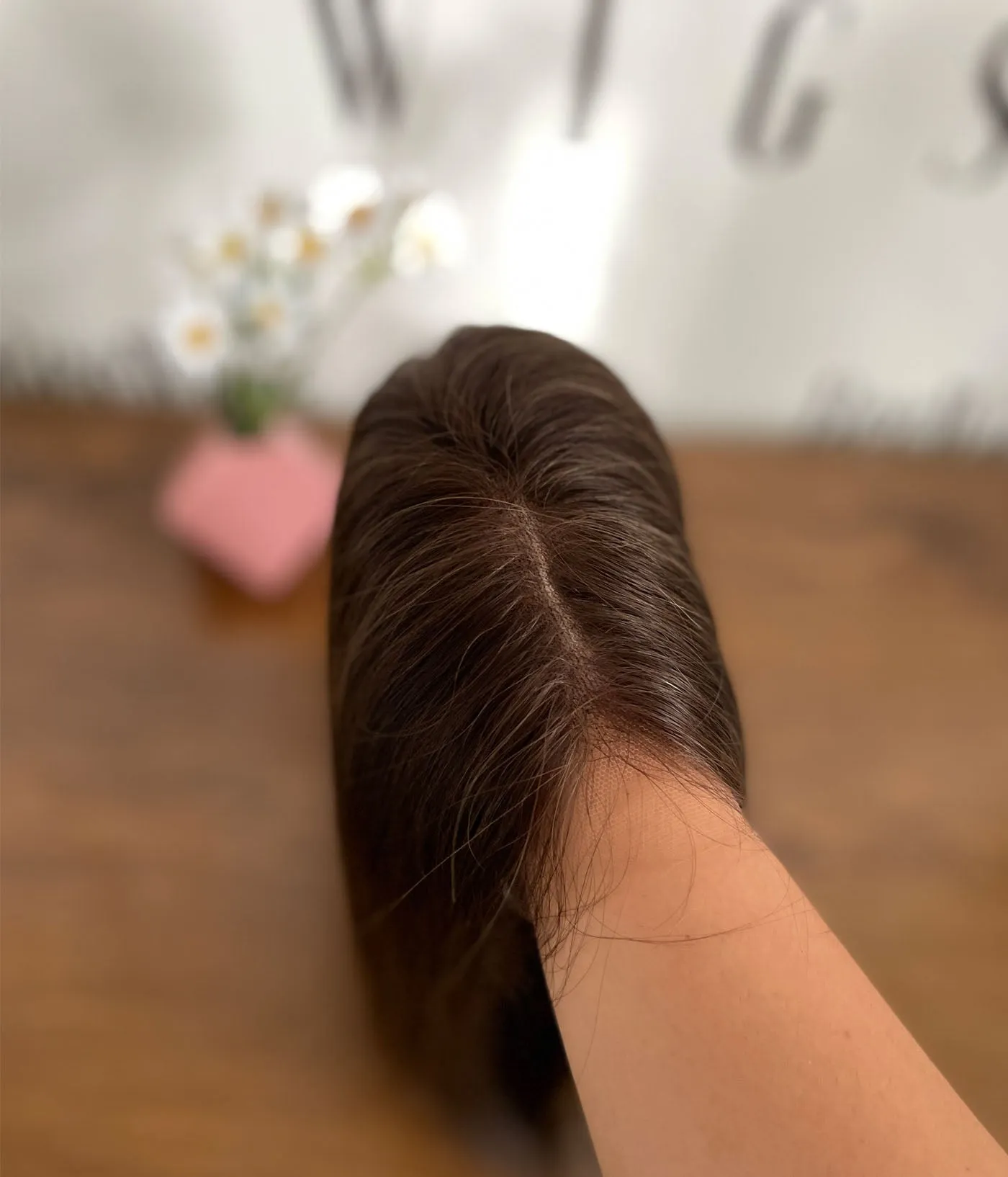 #4/8 Swiss HD Lace Wigs Lace Top Sheitel Wig