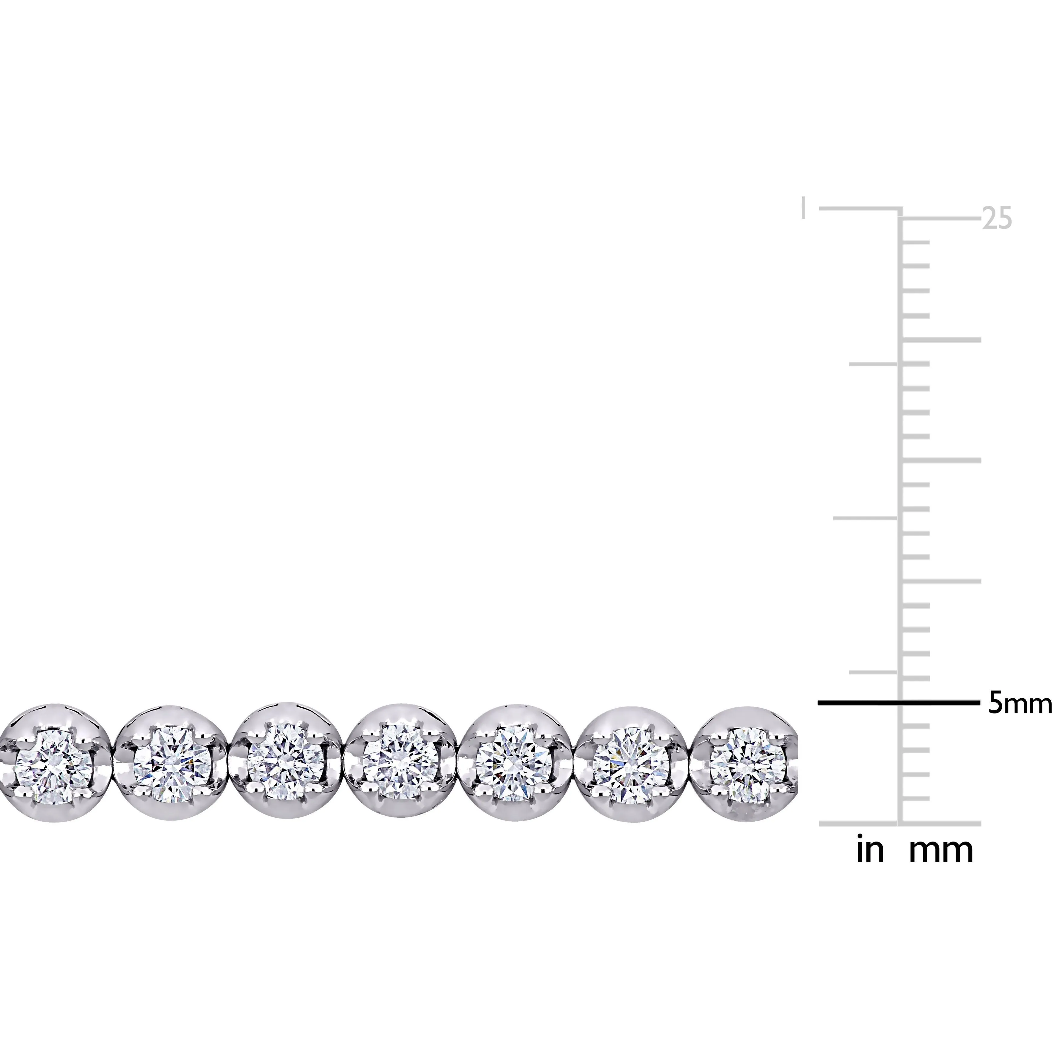 5 1/4 CT Diamond TW Bracelet 14k Gold White GH SI Length (inches): 7