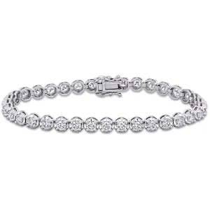 5 1/4 CT Diamond TW Bracelet 14k Gold White GH SI Length (inches): 7
