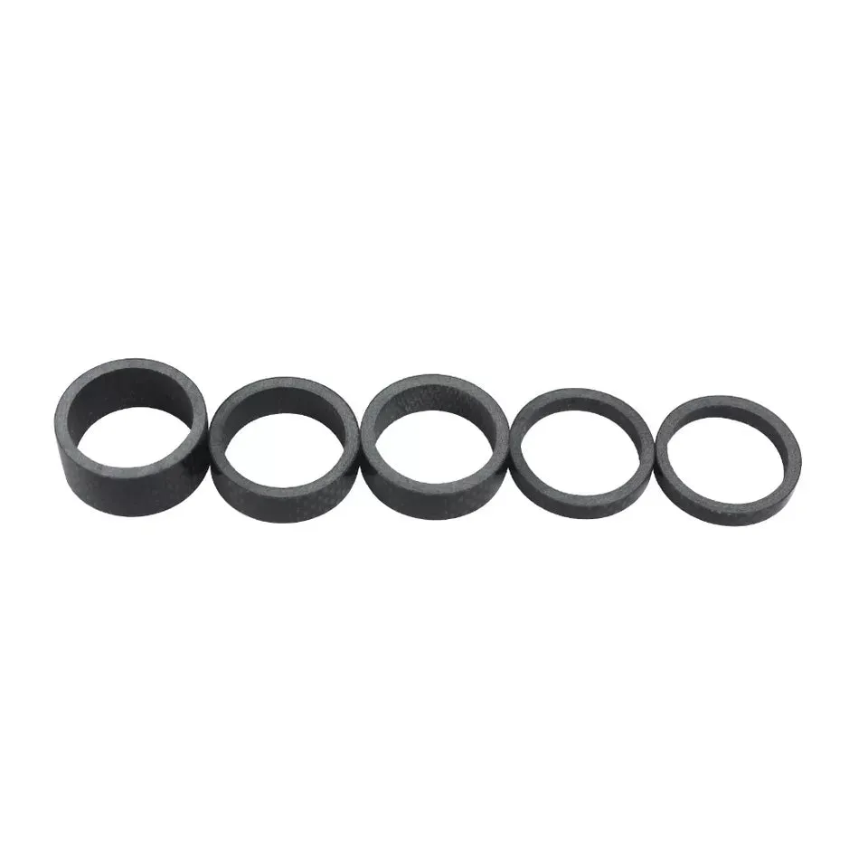 5 X Carbon Fiber Bicycle MTB Headset Spacers