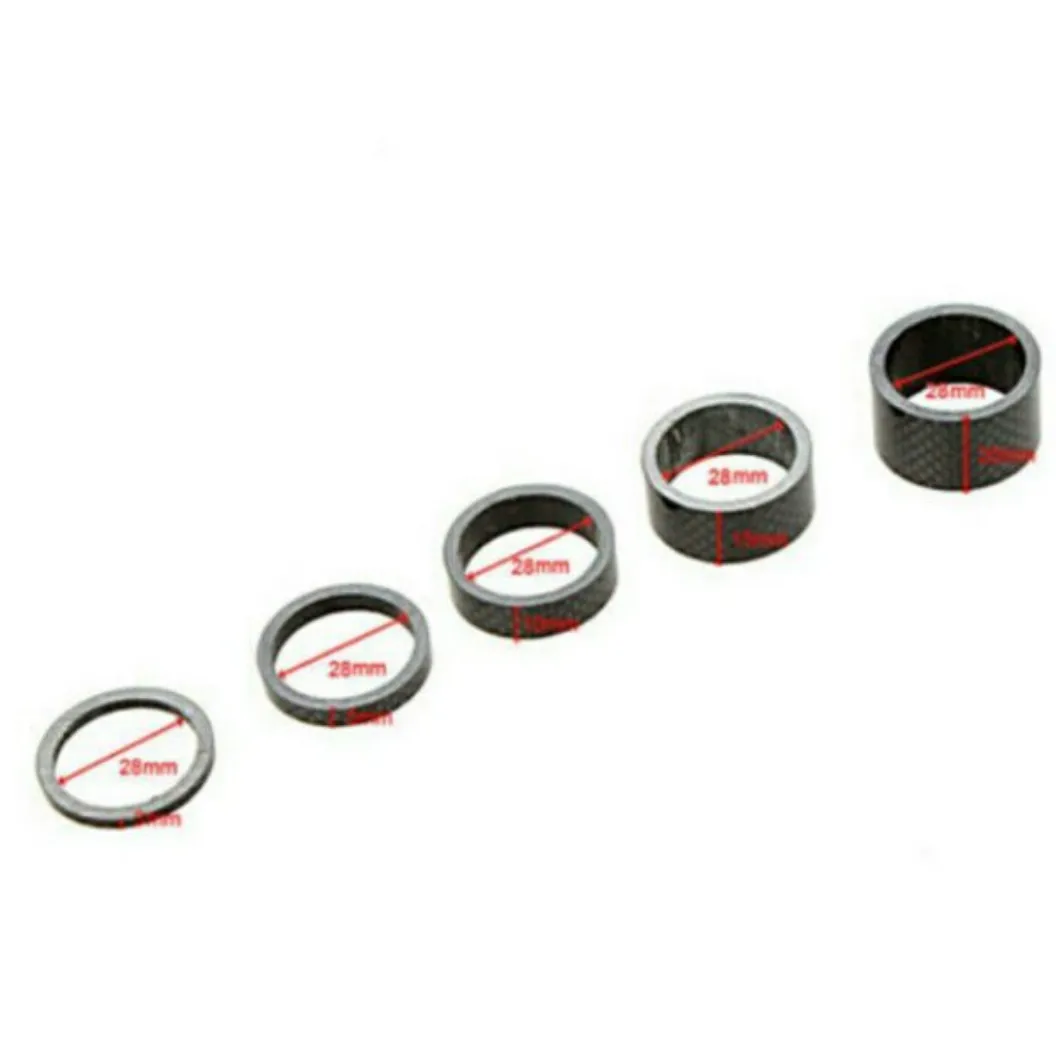 5 X Carbon Fiber Bicycle MTB Headset Spacers