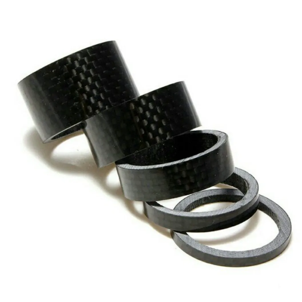 5 X Carbon Fiber Bicycle MTB Headset Spacers