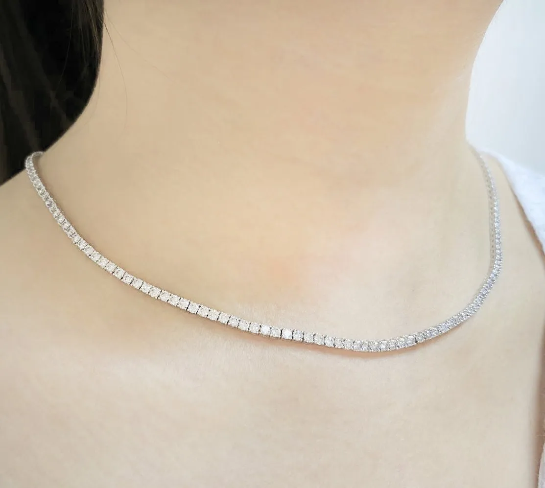 6.5ct Diamond Tennis Necklace NL2HAW4D1-6T