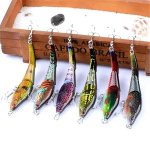 6Pcs/Lot Set glide Minnow 9.5cm/8.9g Fishing Lure Kit Crankbait Hard Bait Artificial Wobbler Fishing