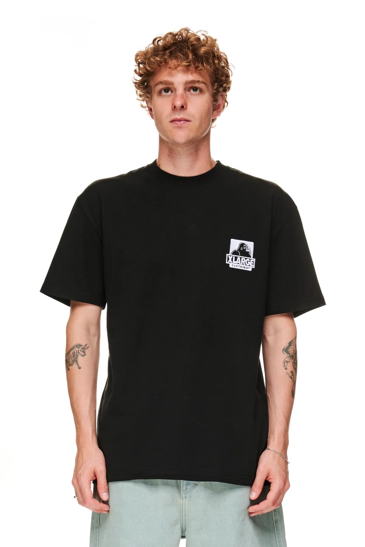 91 LCB EMB SS Tee - Black