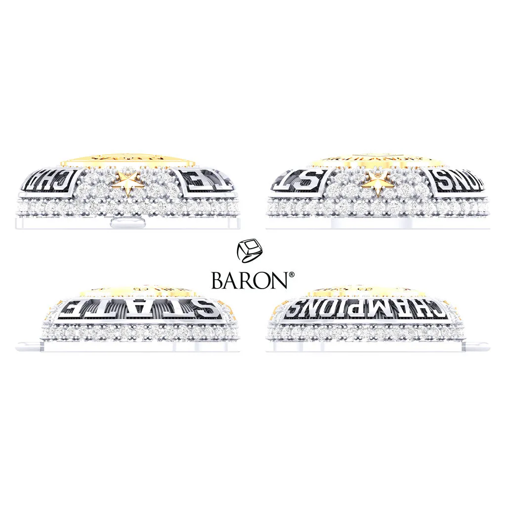 Adams High School Soccer 2022 Championship Ring Top Pendant - Design 3.9