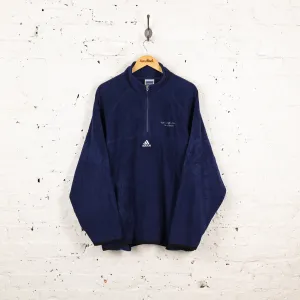 Adidas 90s 1/4 Zip Fleece - Blue - XL