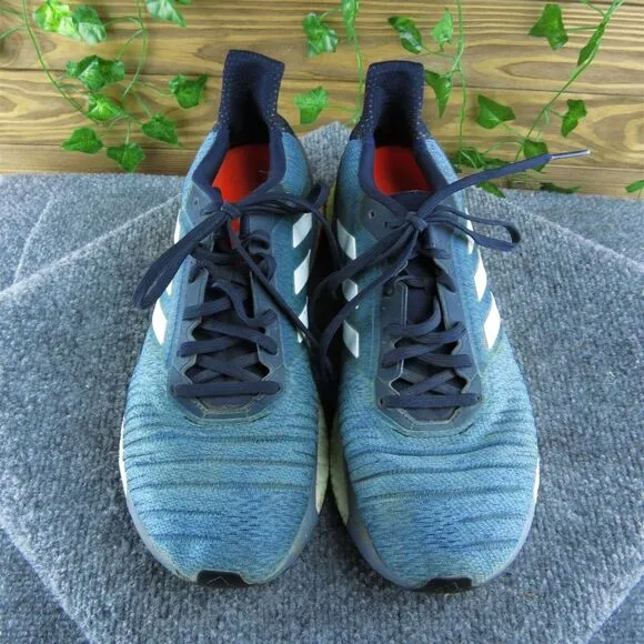 adidas Solar Glide Legend Ink‎ Men Sneaker Shoes Sz 10.5 Med Aqua Fabric Lace Up
