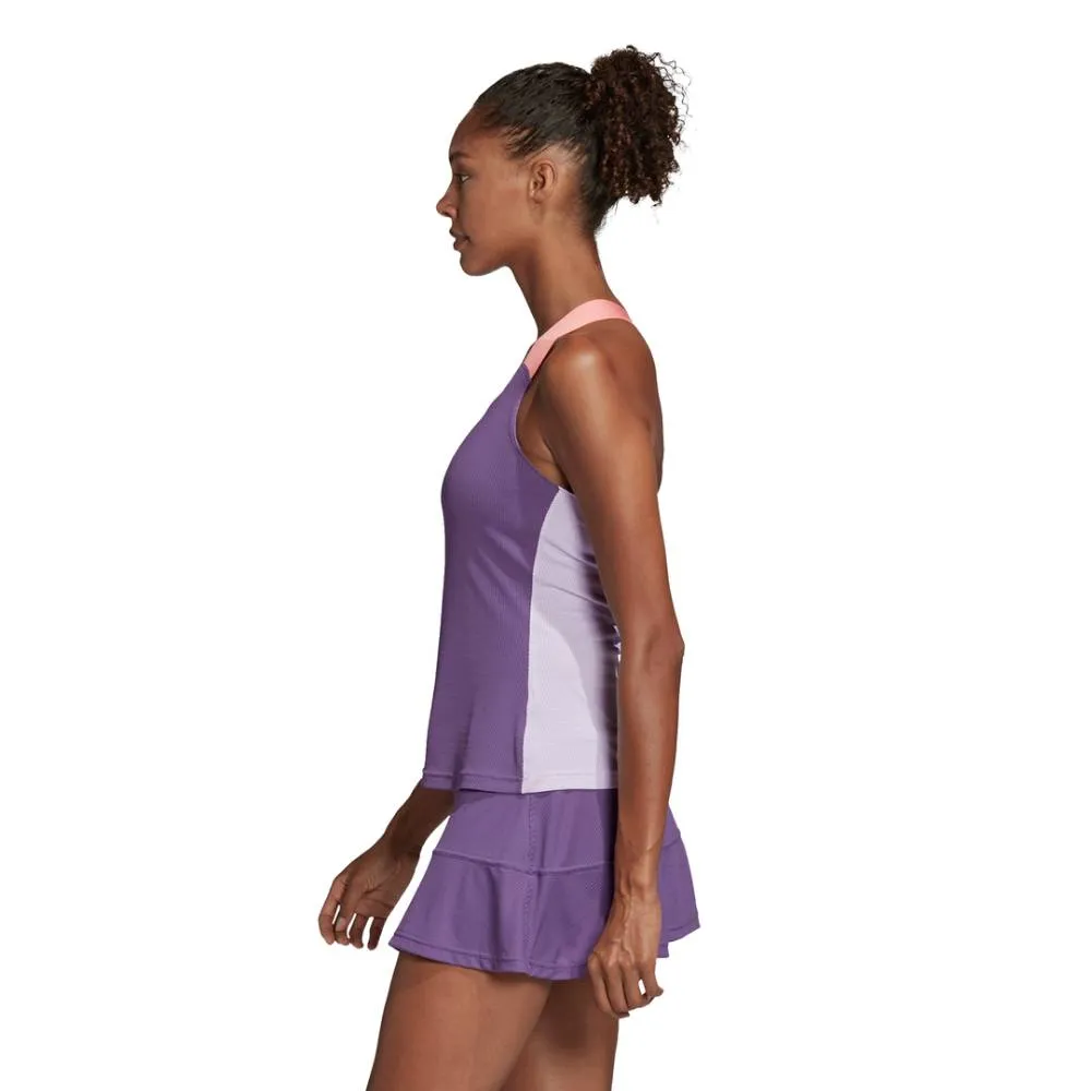 adidas Women's HEAT.RDY Y-Tank Top (Purple)
