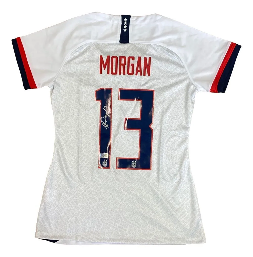 Alex Morgan Signed 2020 Nike USA Women's White Soccer Jersey BAS