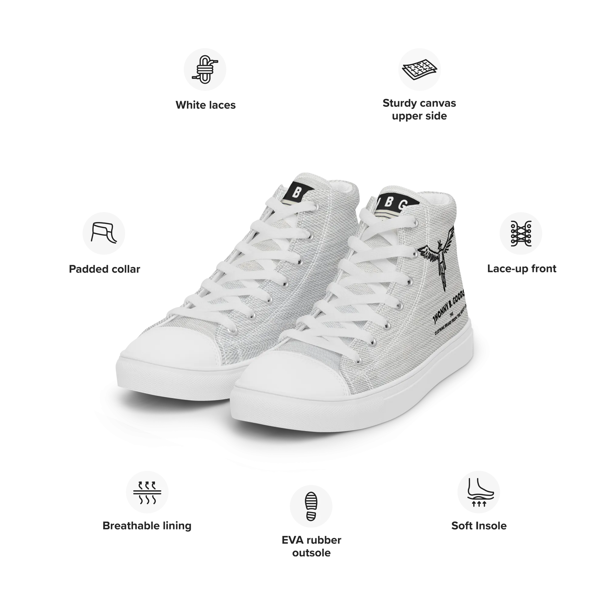 Angel Men’s high canvas shoes