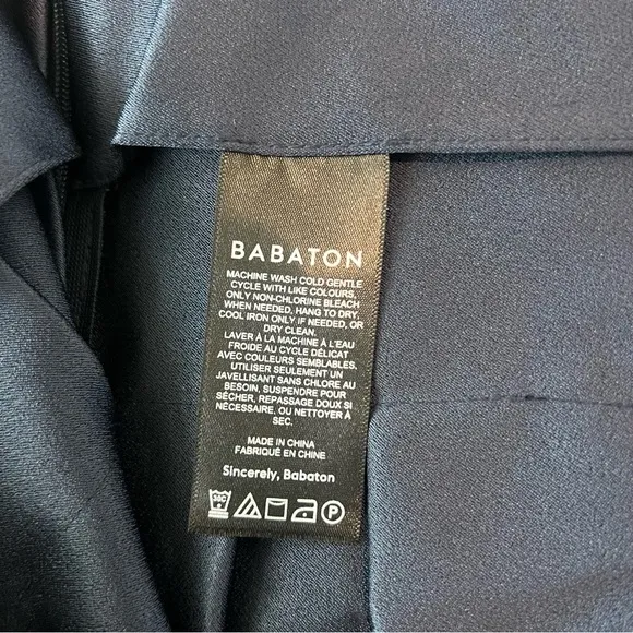 Aritzia Babaton Navy Hathaway Tennis Skirt Size 10