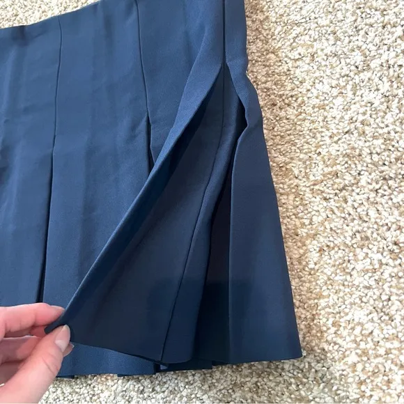 Aritzia Babaton Navy Hathaway Tennis Skirt Size 10